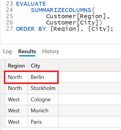 Figure 5 - Cross Matrix with Filter Figure 5 - Cross Matrix with Filter