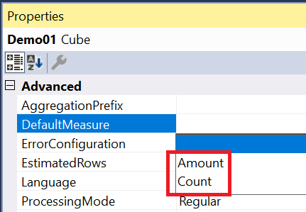 Figure 13 - Cube Schema: Modify Default Member Figure 13 - Cube Schema: Modify Default Member