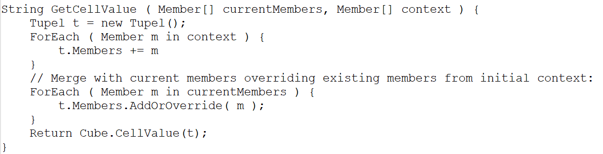 Figure 21 - Compute cell value regarding current tuple and context Figure 21 - Compute cell value regarding current tuple and context