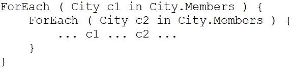 Figure 24 - Nested iterators & unique variable names Figure 24 - Nested iterators & unique variable names